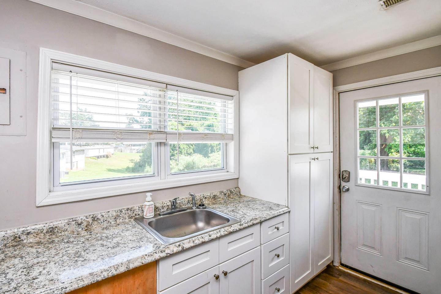 Common spaces including the kitchen