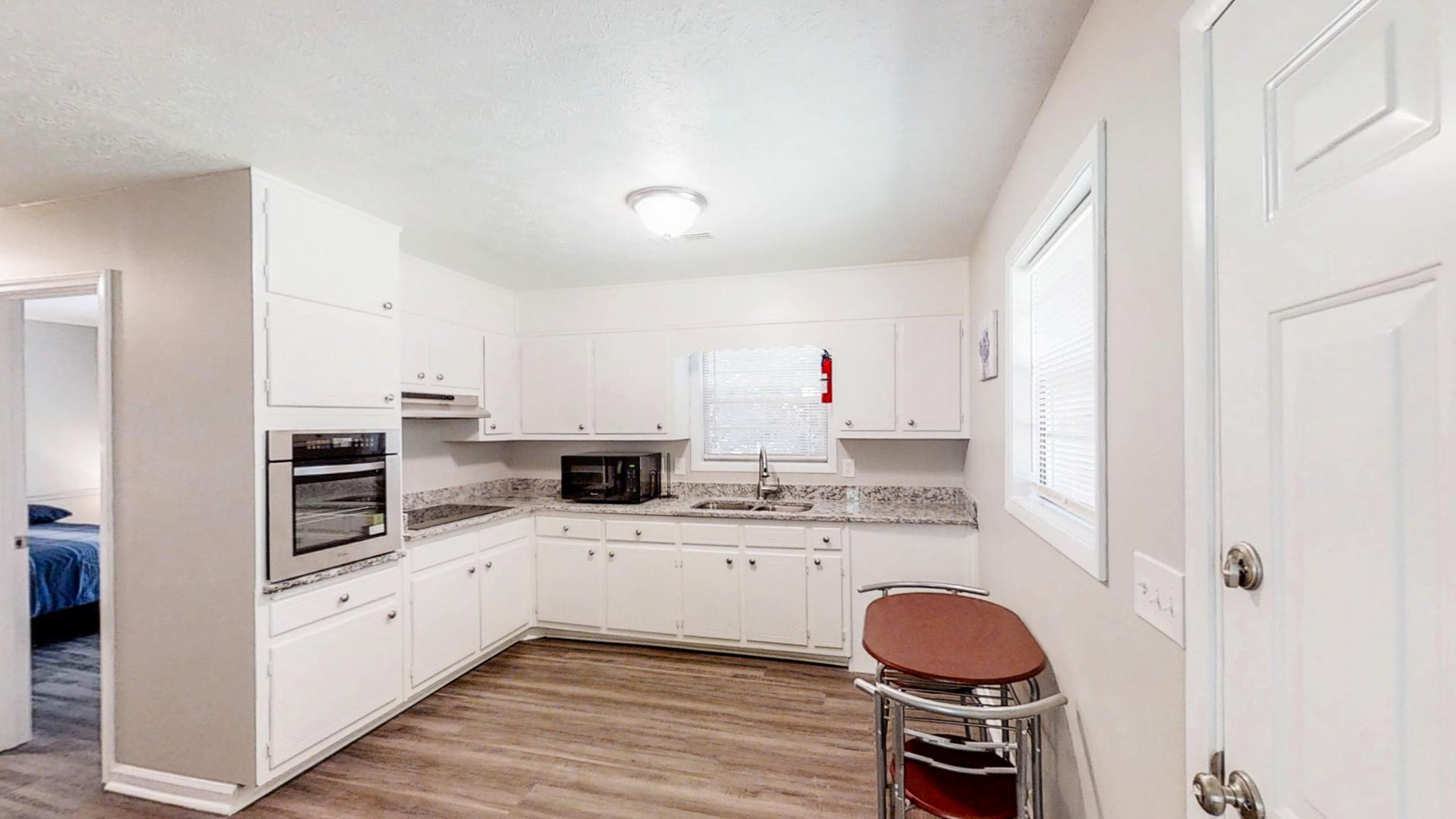 Common spaces including the kitchen