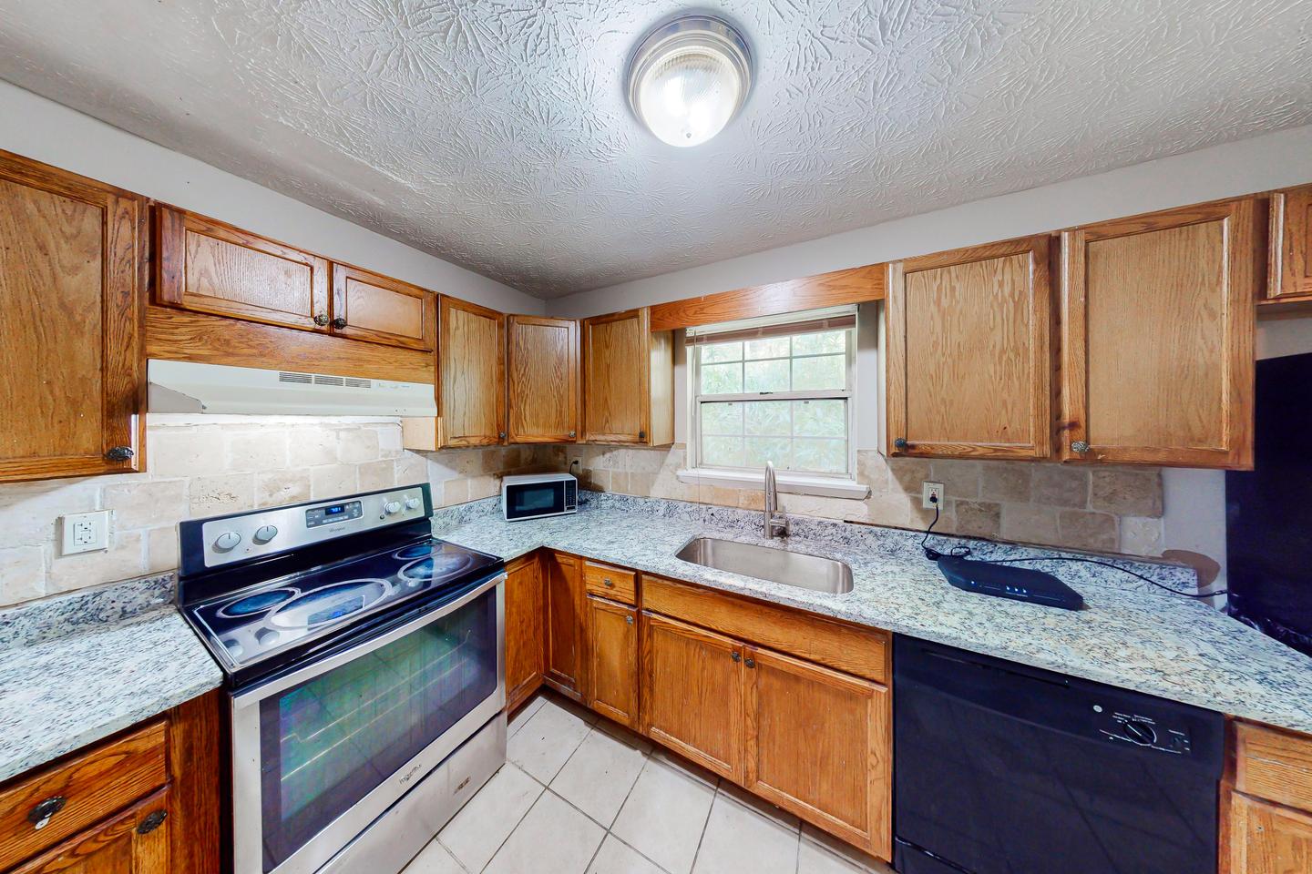 Common spaces including the kitchen