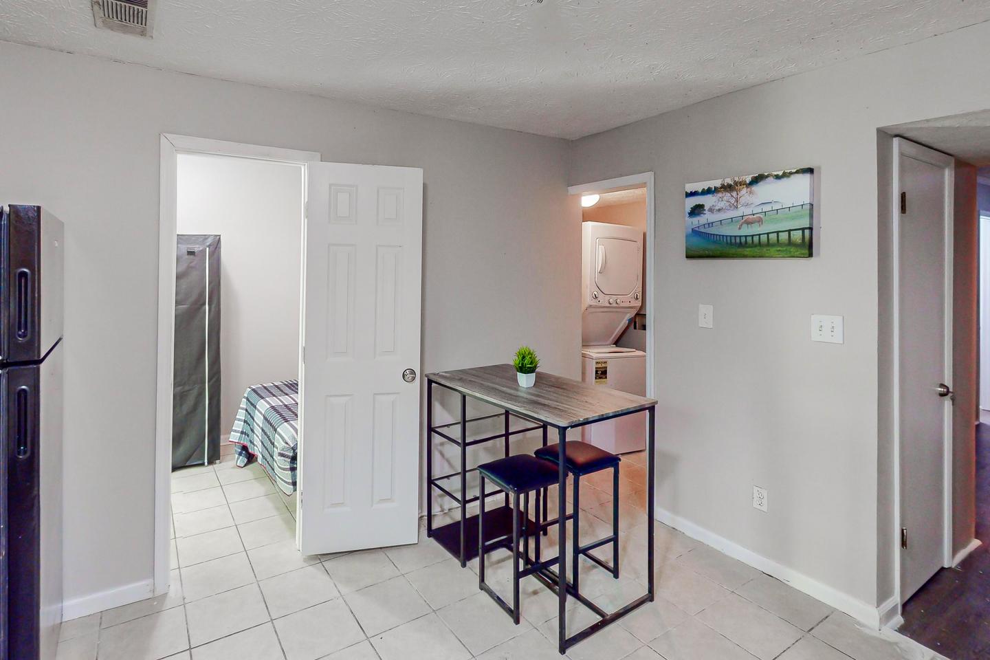 Common spaces including the kitchen