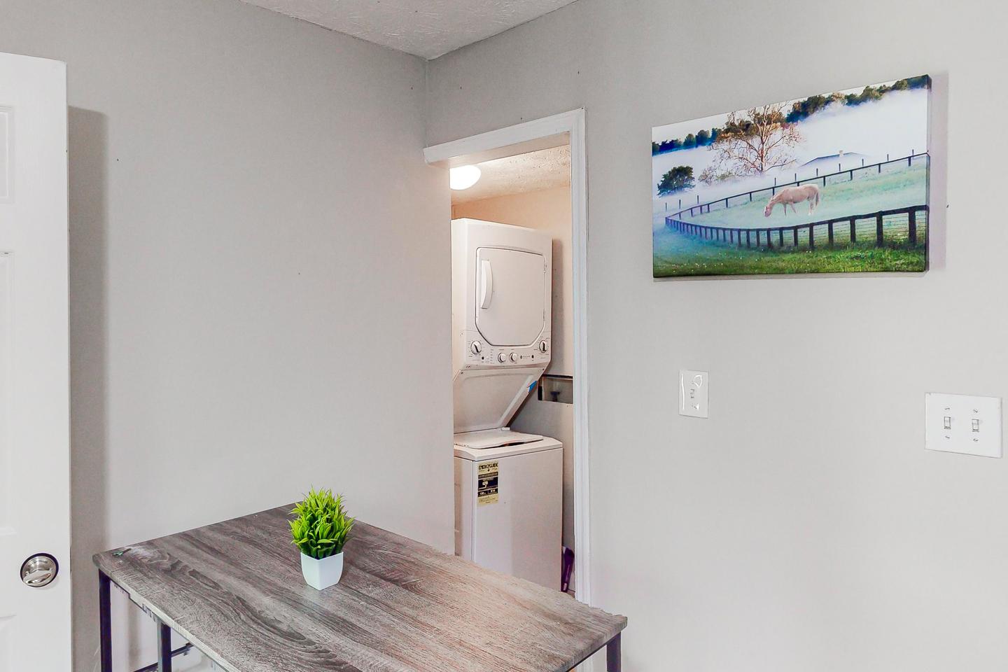 Common spaces including the kitchen