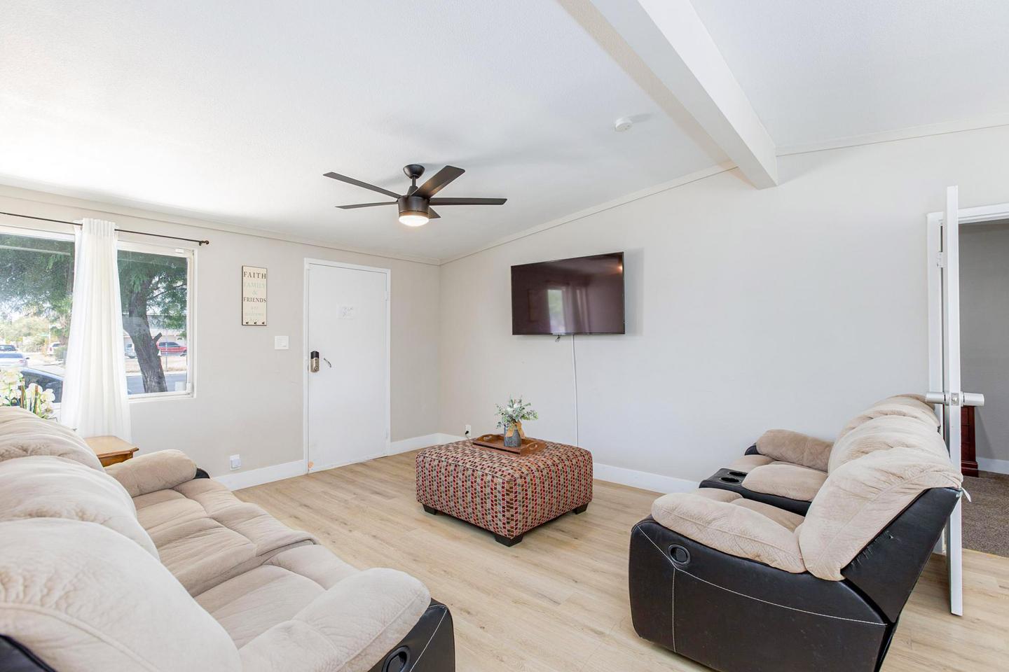 Common spaces including the kitchen