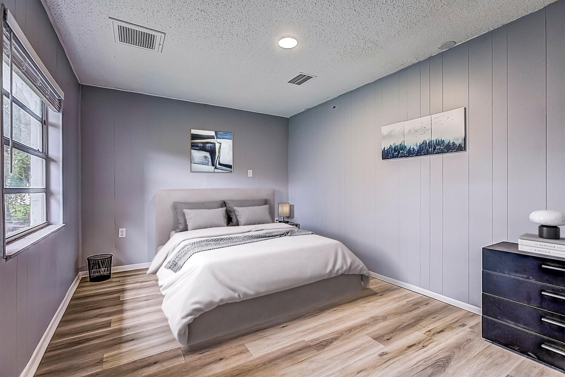 bedroom, detected:bed, window blind