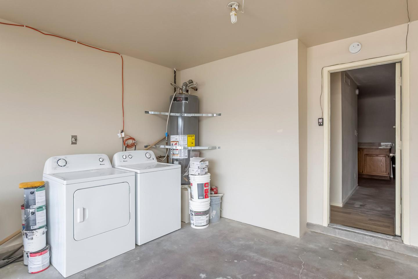 Common spaces including the kitchen