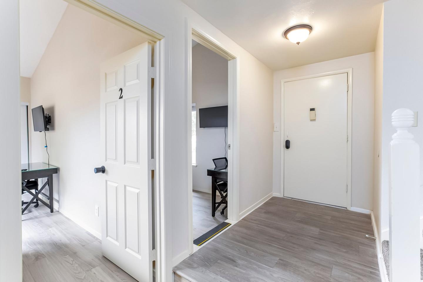Common spaces including the kitchen