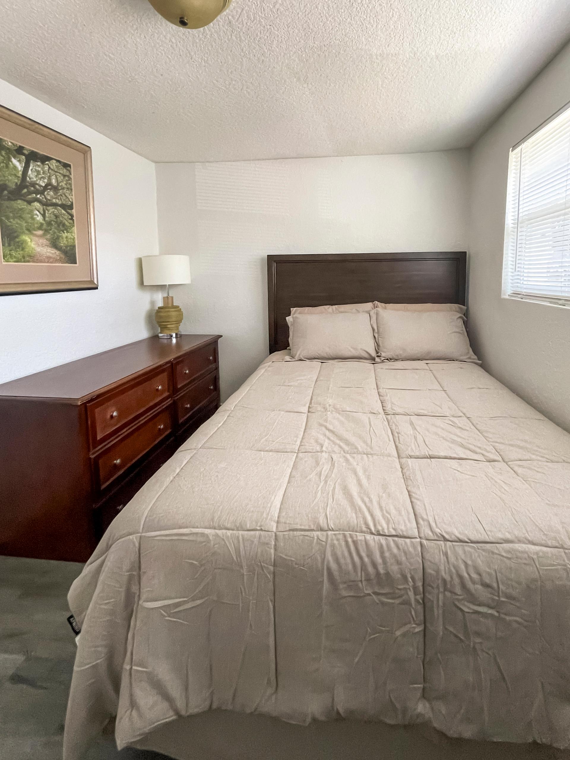 bedroom, detected:bed, window blind