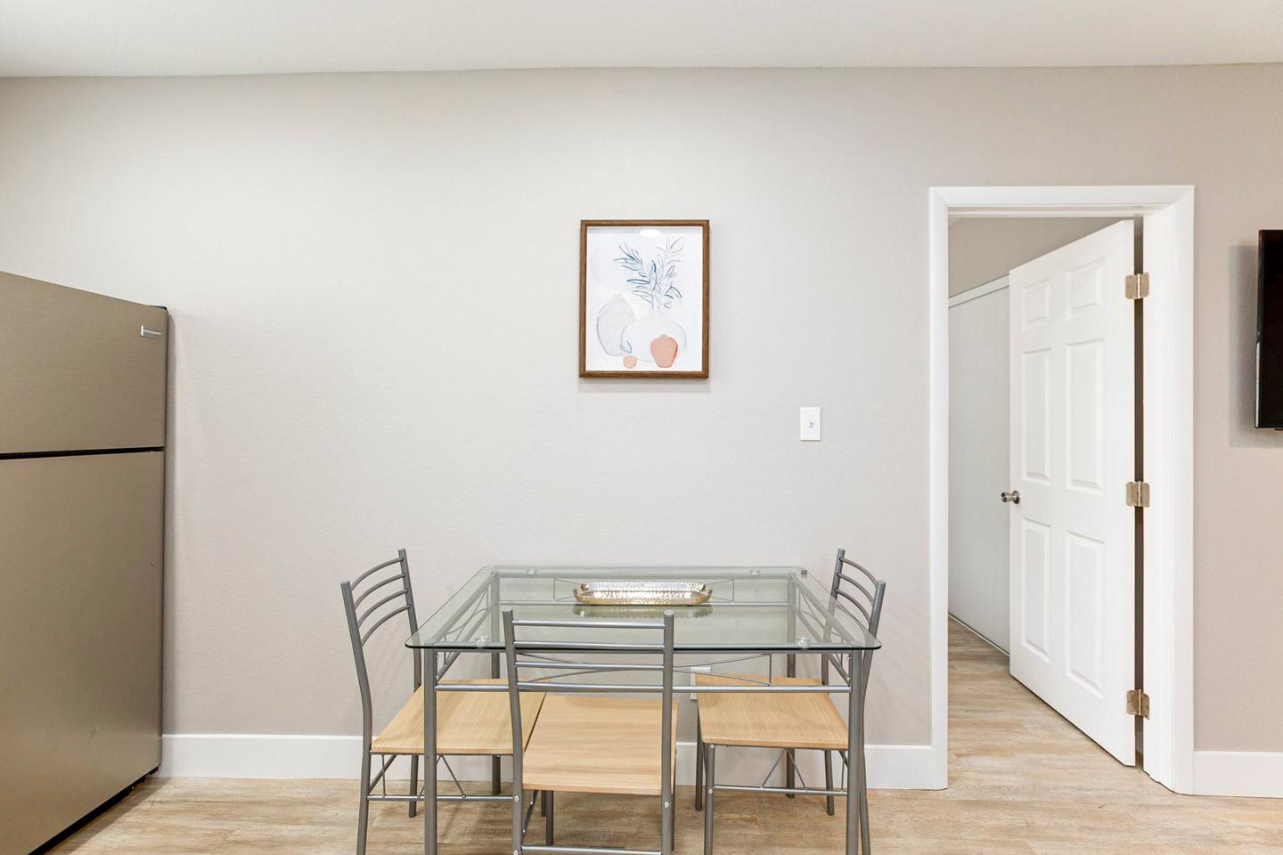 Common spaces including the kitchen