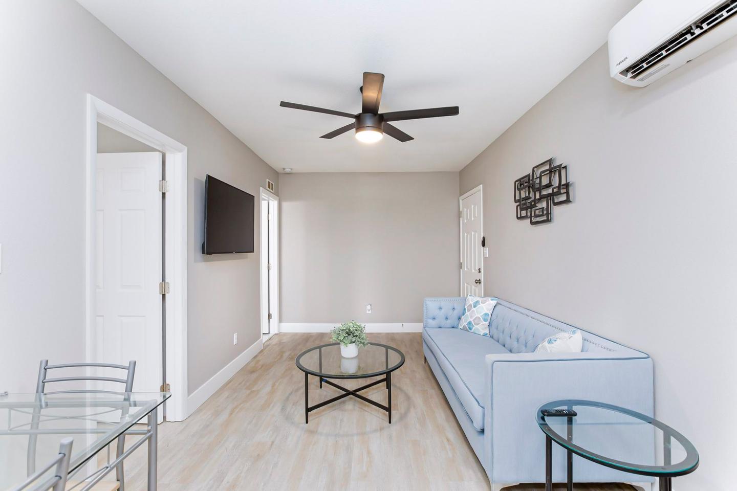 Common spaces including the kitchen