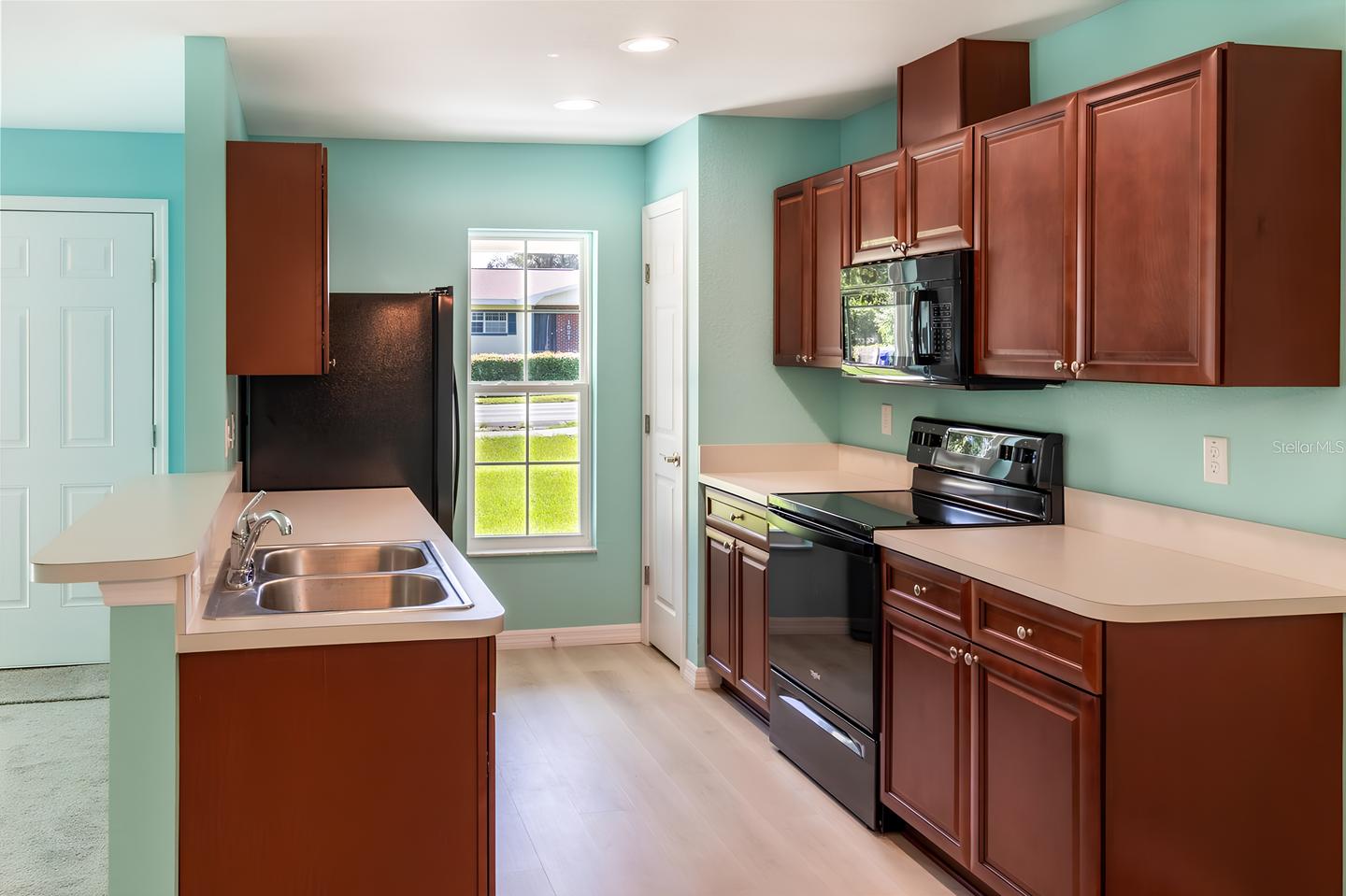 Common spaces including the kitchen