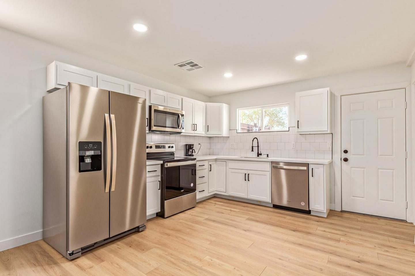 Common spaces including the kitchen