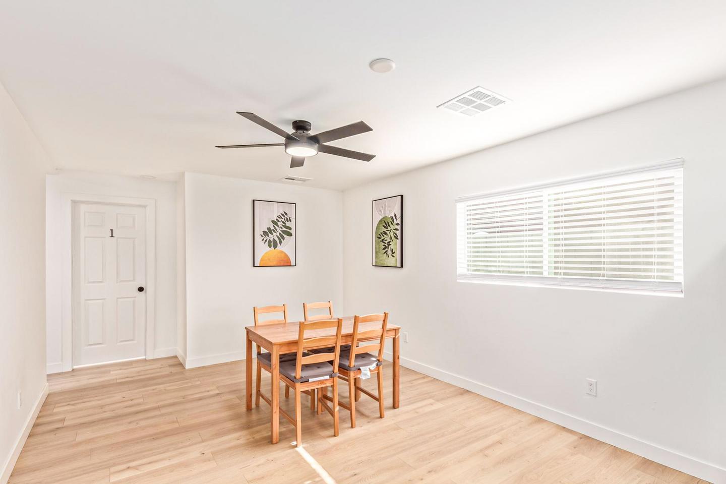 Common spaces including the kitchen