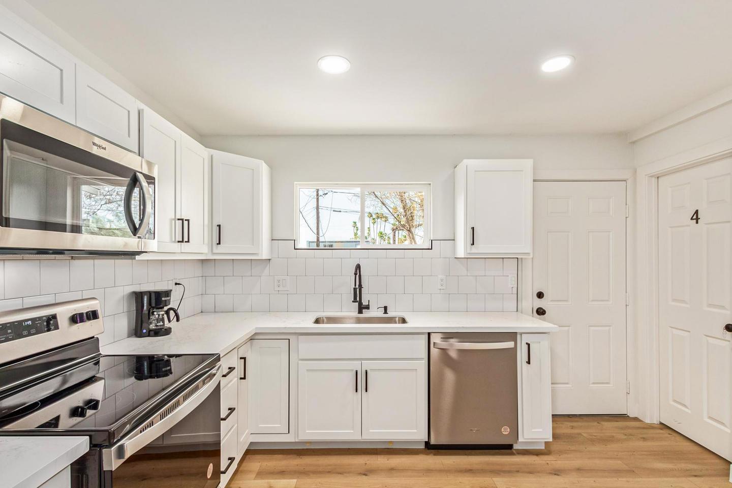 Common spaces including the kitchen