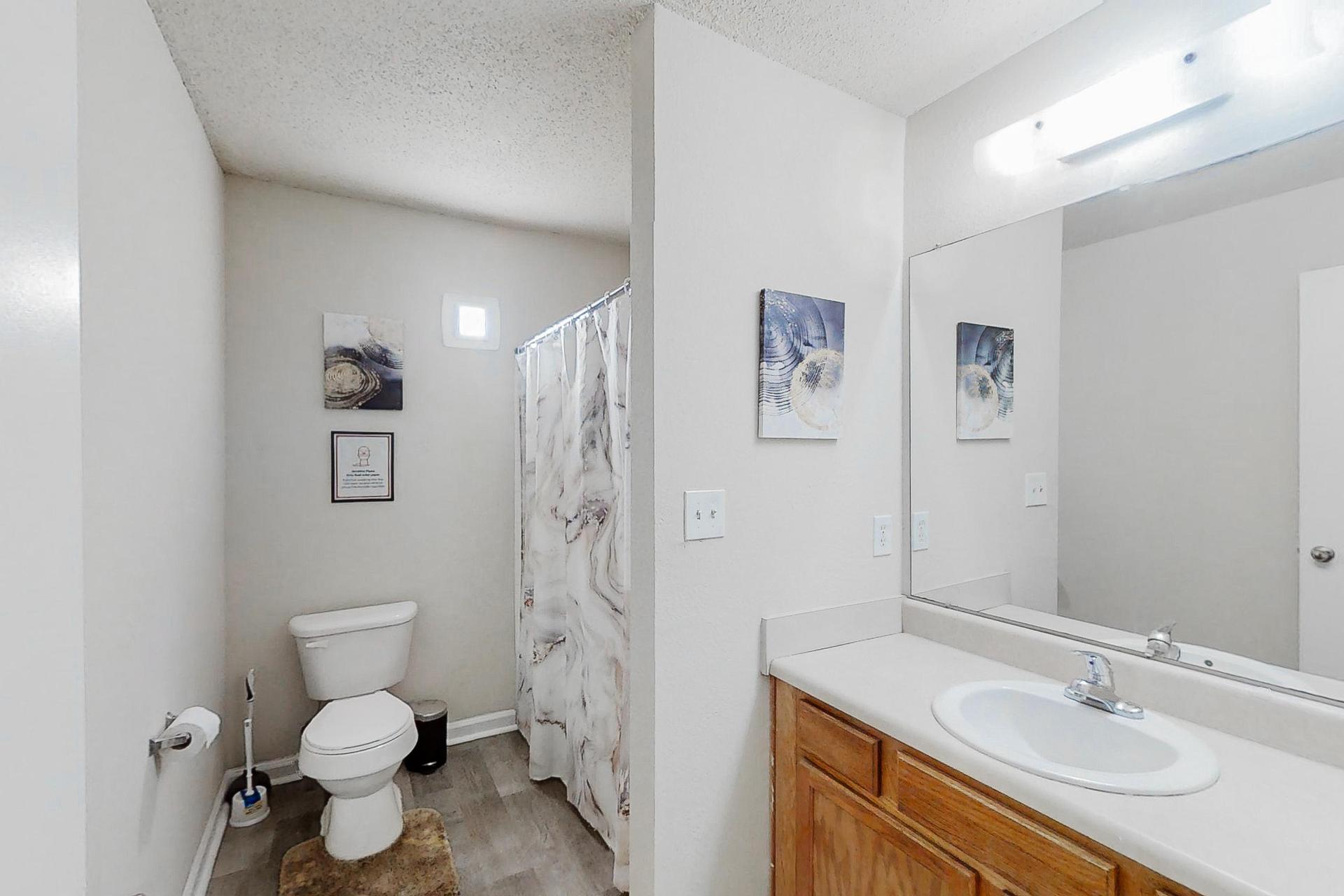 *Private Bathroom*
*Decor may vary*