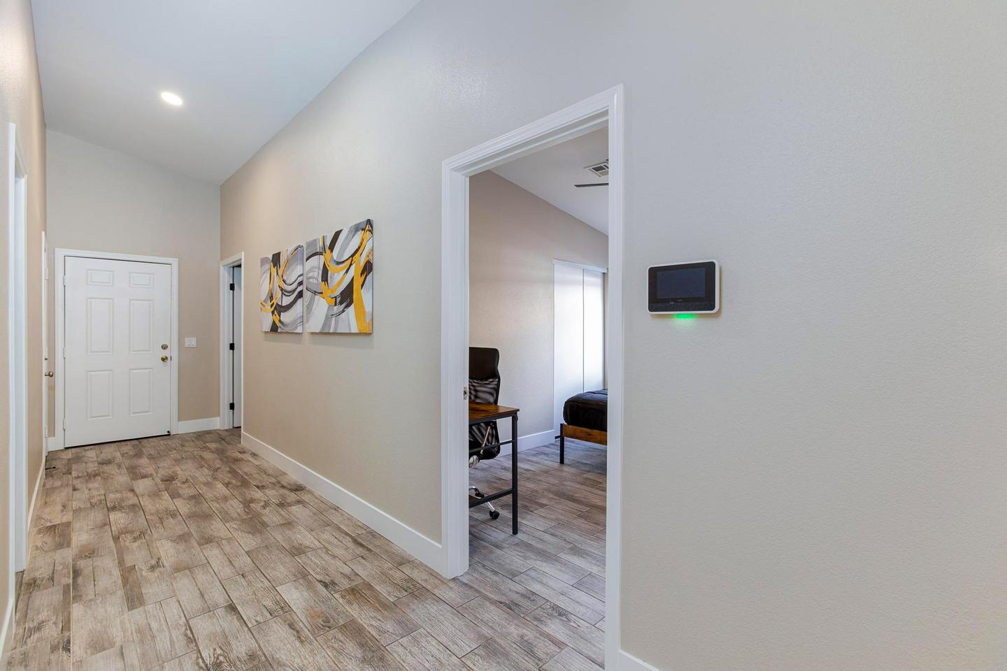 Common spaces including the kitchen