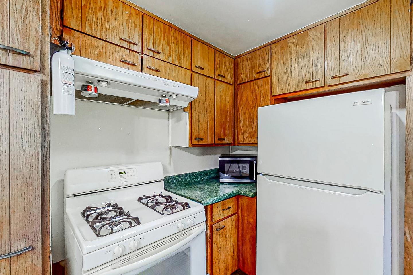 Common spaces including the kitchen