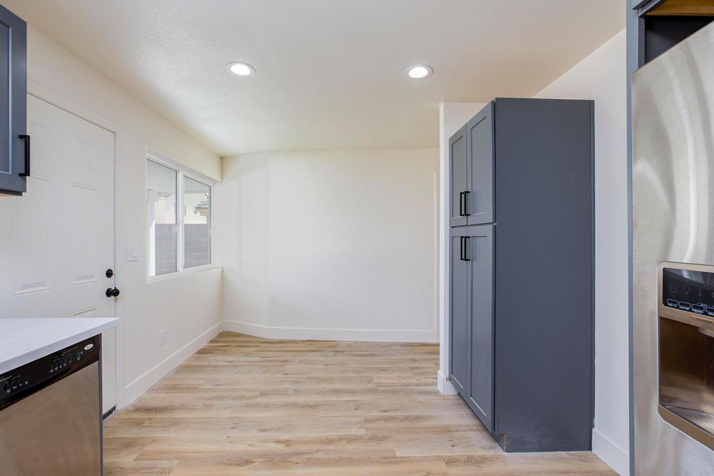 Common spaces including the kitchen