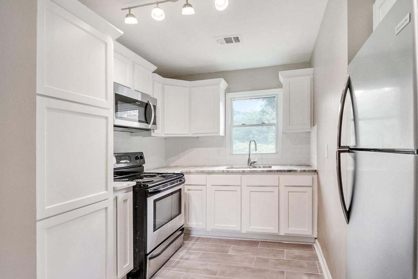 Common spaces including the kitchen