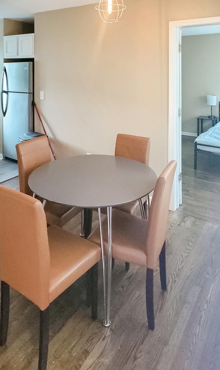 Common spaces including the kitchen