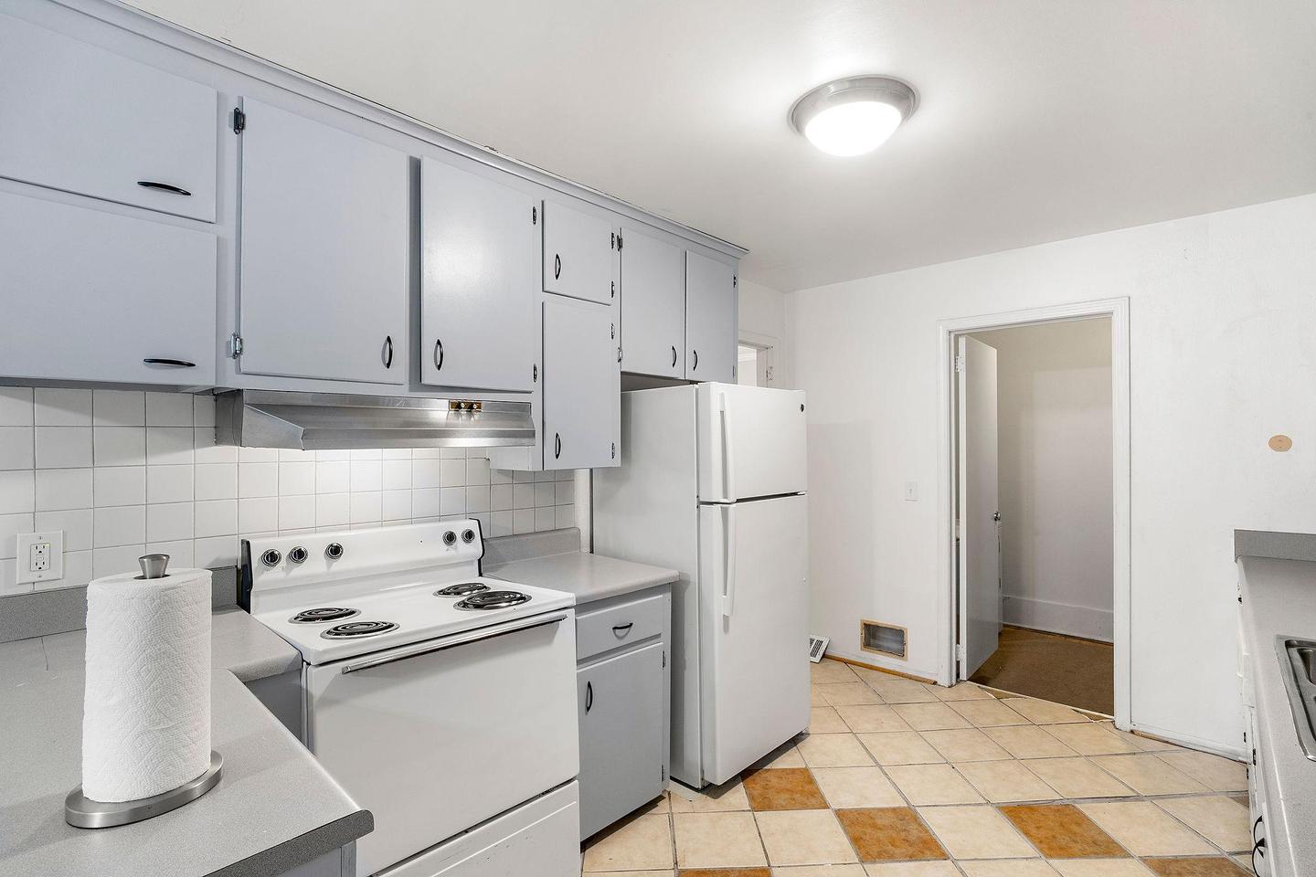 Common spaces including the kitchen