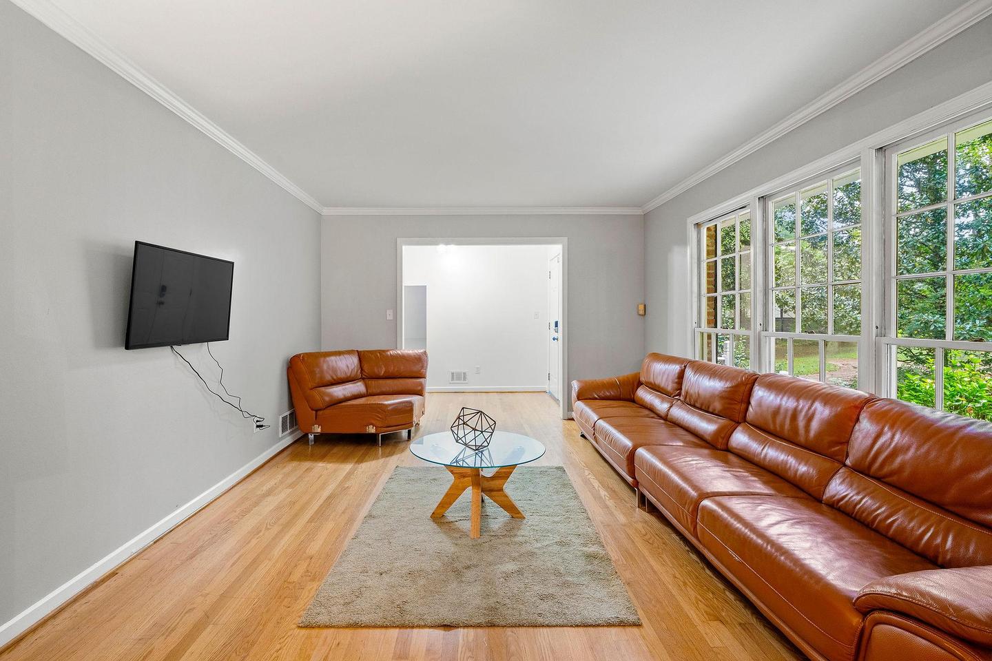 Common spaces including the kitchen