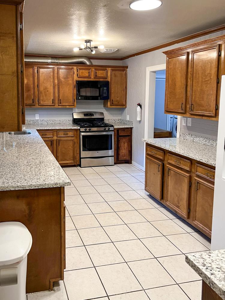 Common spaces including the kitchen
