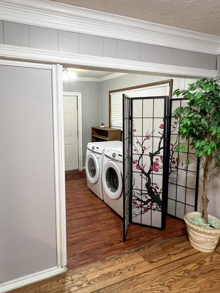 Common spaces including the kitchen