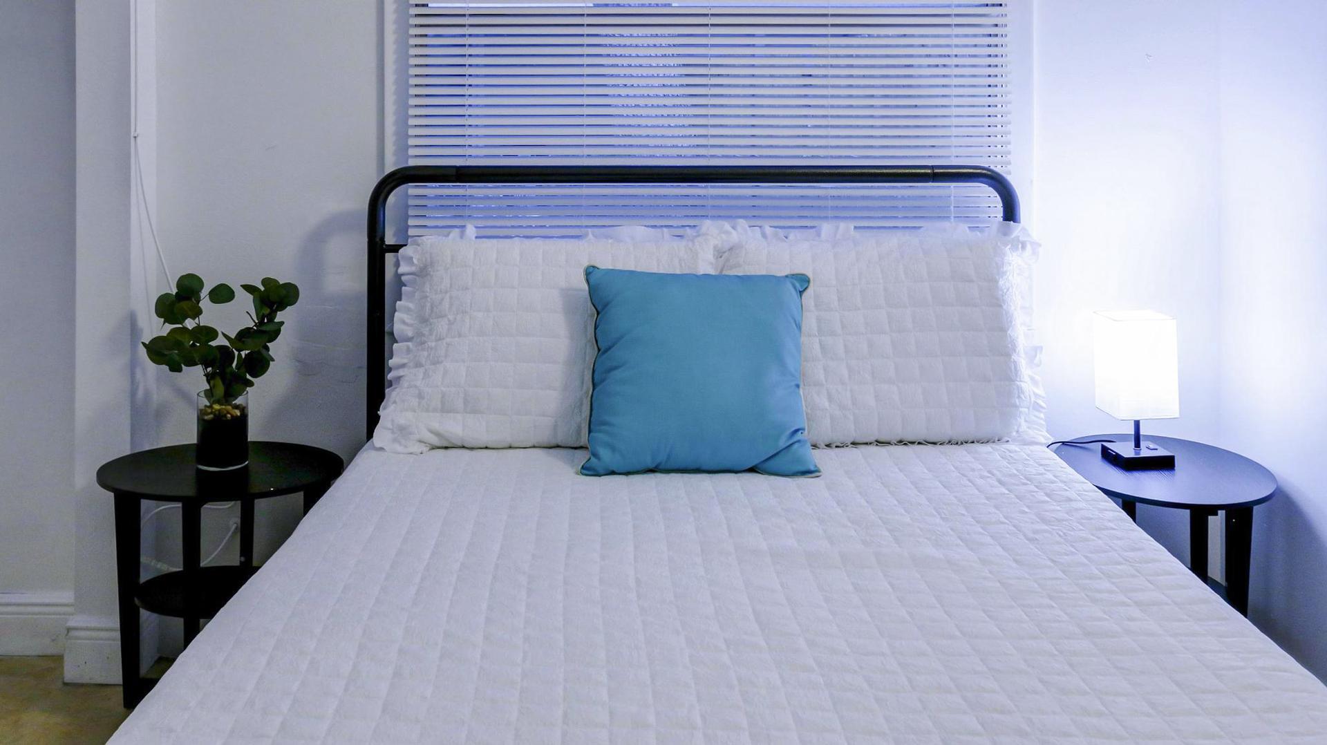 bedroom, detected:bed, window blind