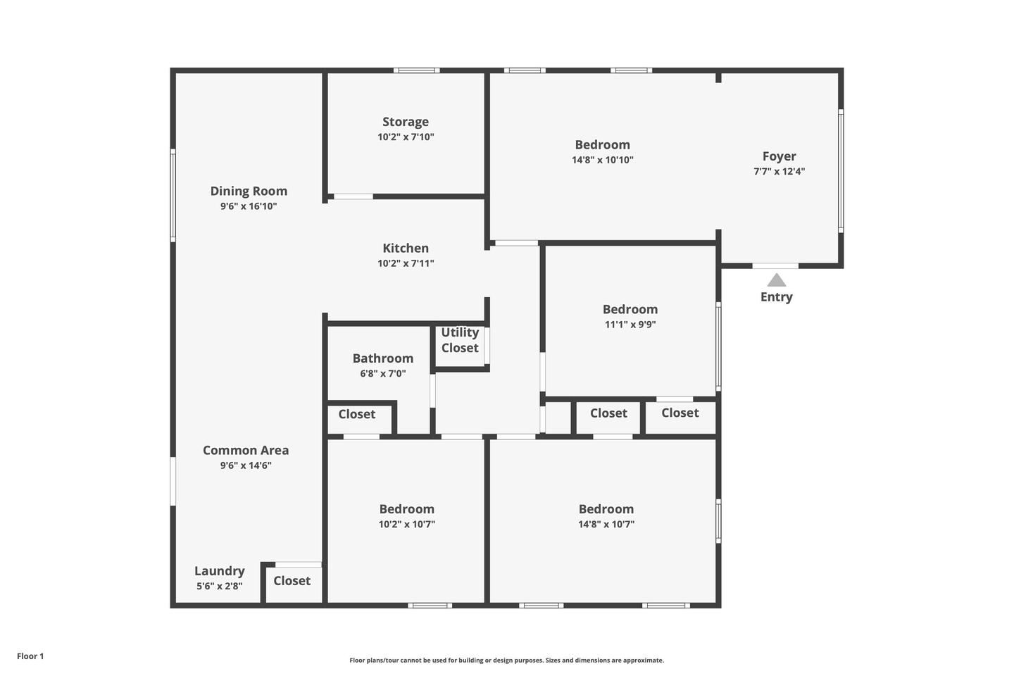 Common spaces including the kitchen