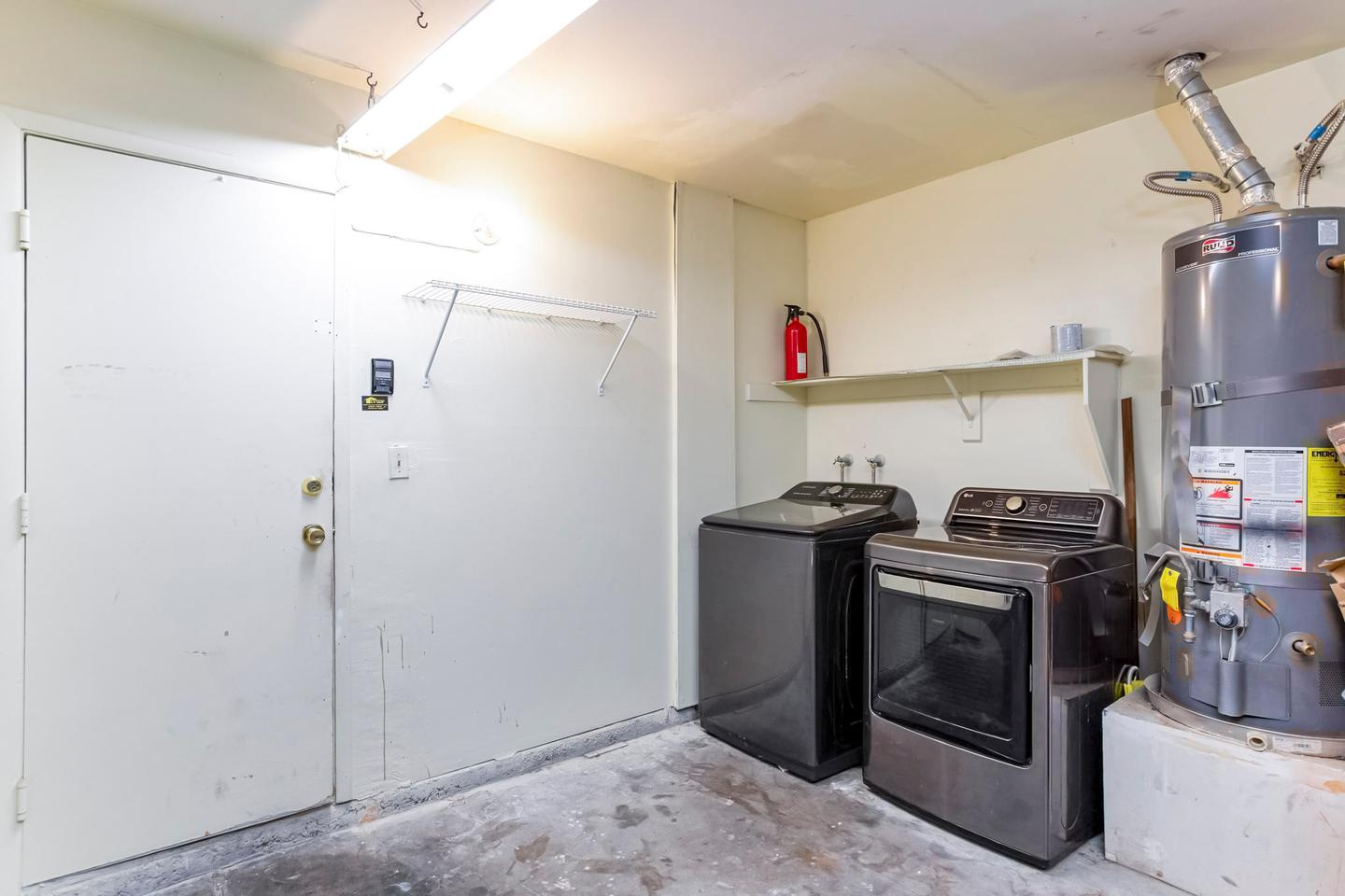 Common spaces including the kitchen