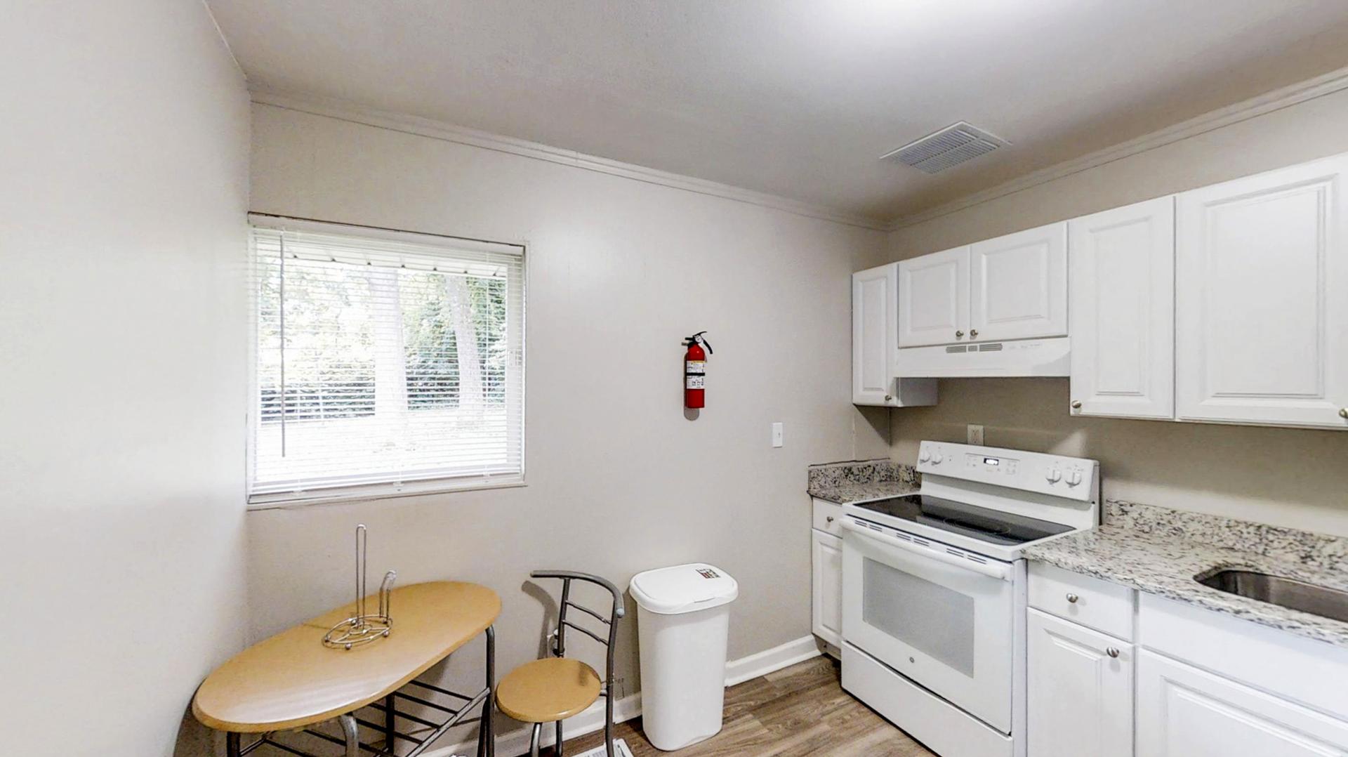 Common spaces including the kitchen