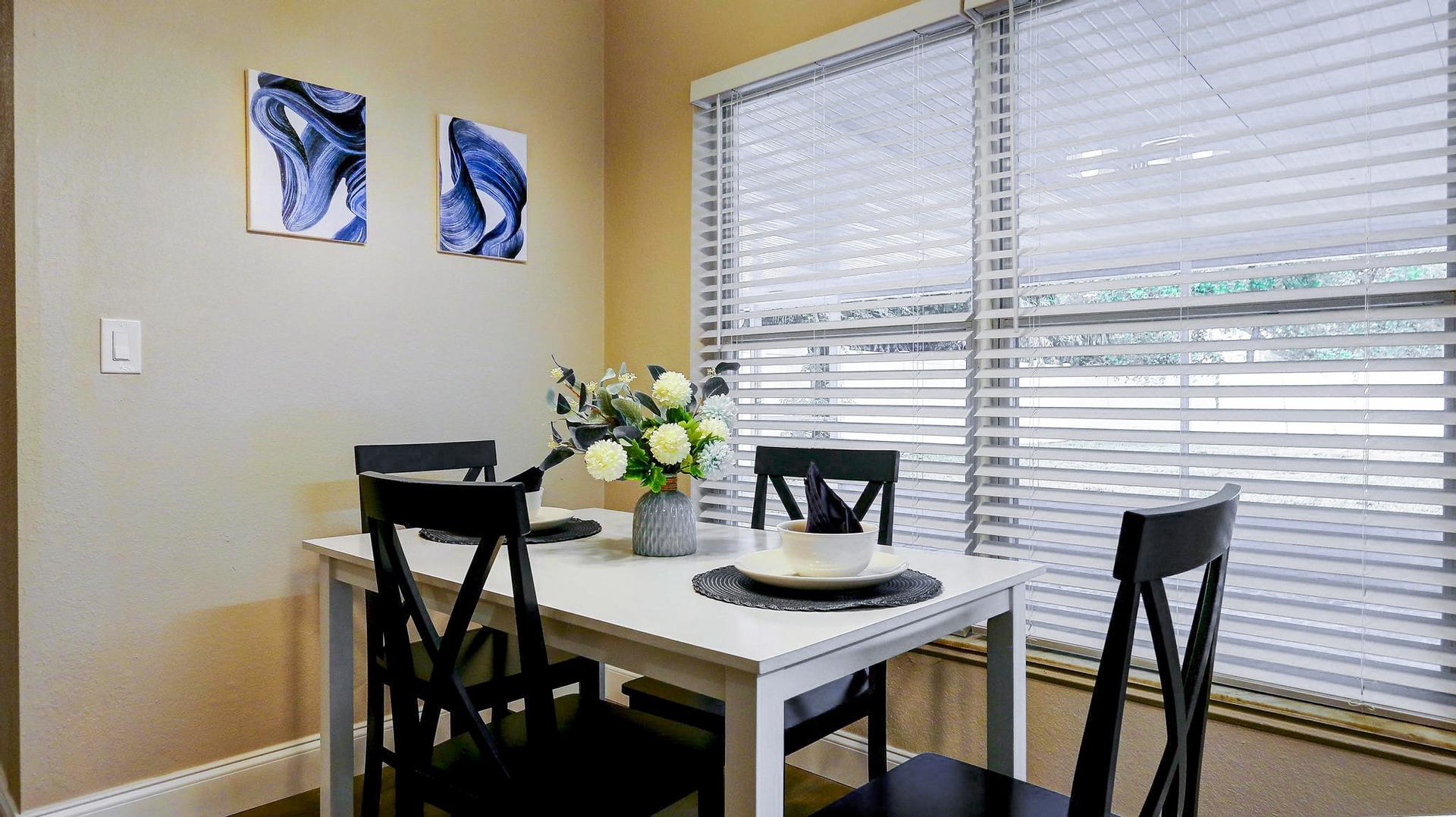 Common spaces including the kitchen
