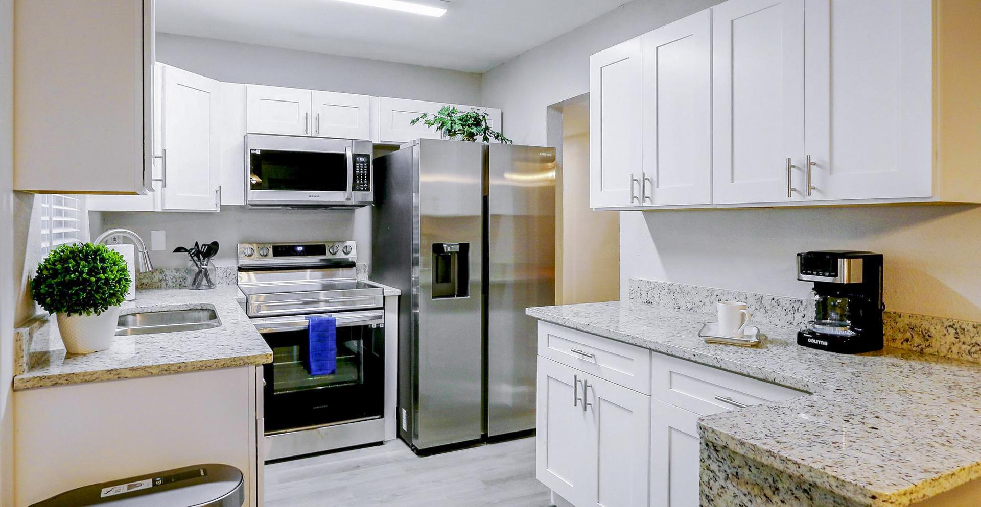 Common spaces including the kitchen