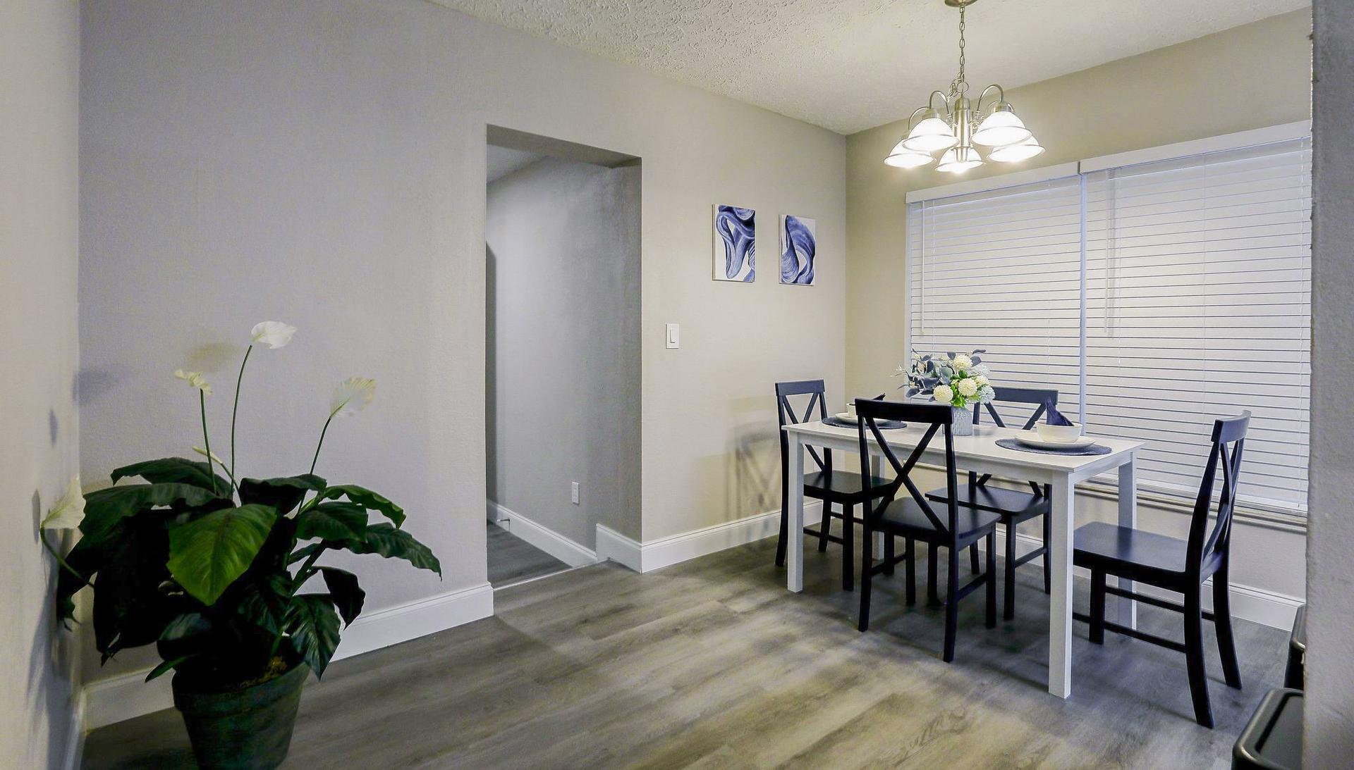 Common spaces including the kitchen