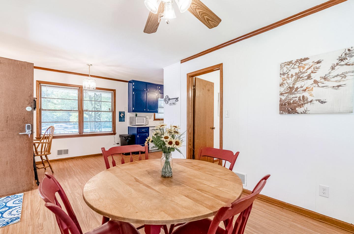 Common spaces including the kitchen