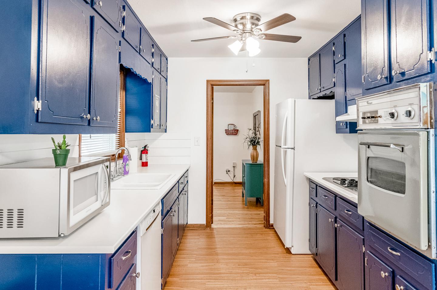 Common spaces including the kitchen