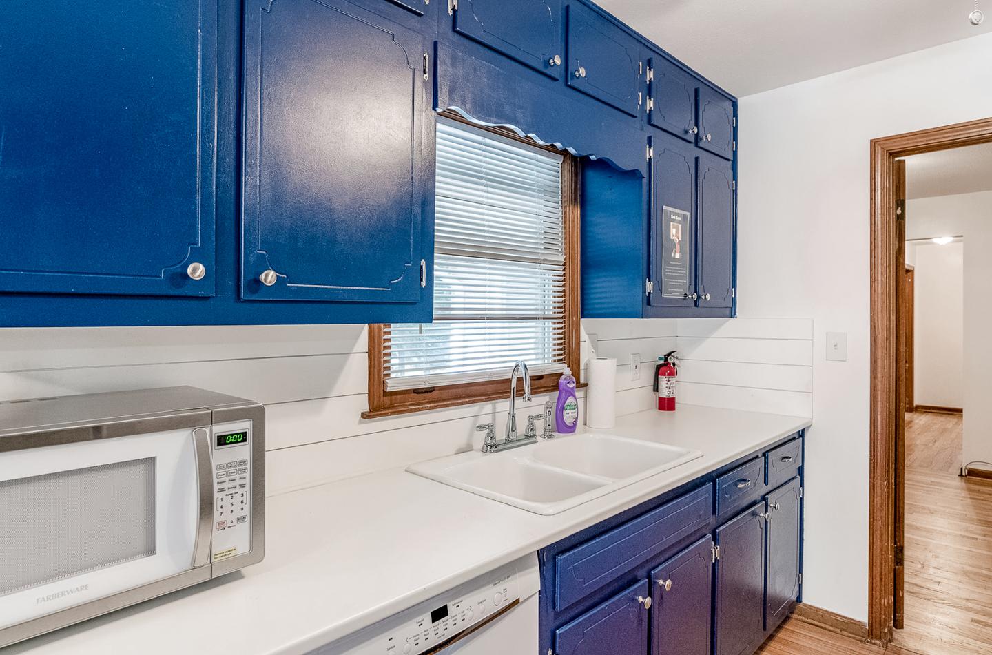 Common spaces including the kitchen