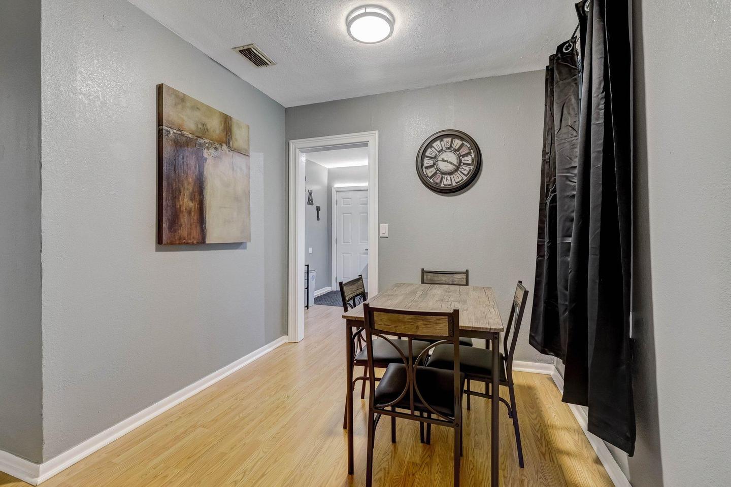 Common spaces including the kitchen