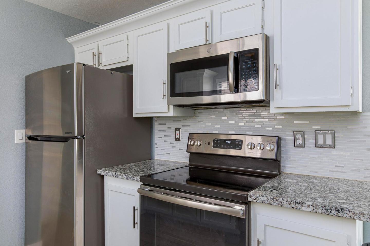 Common spaces including the kitchen