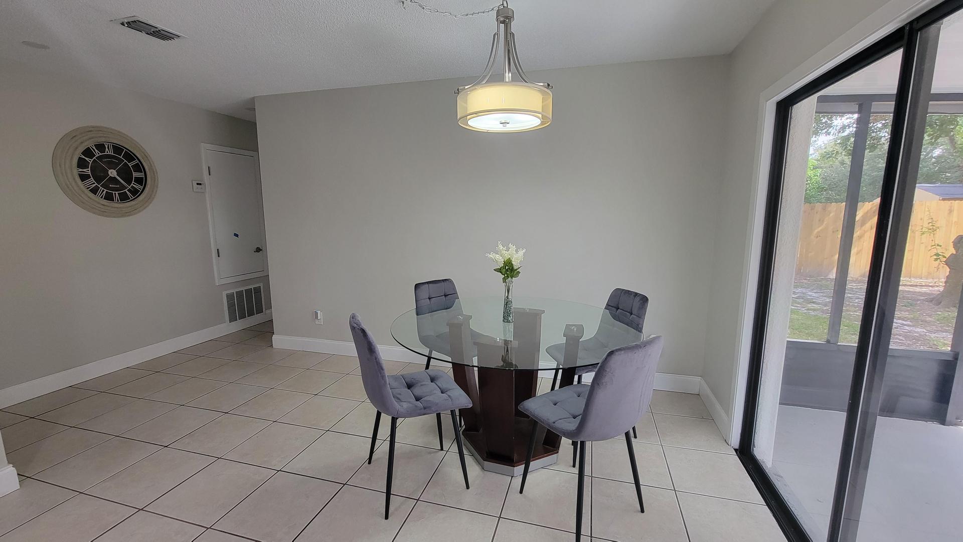 Common spaces including the kitchen