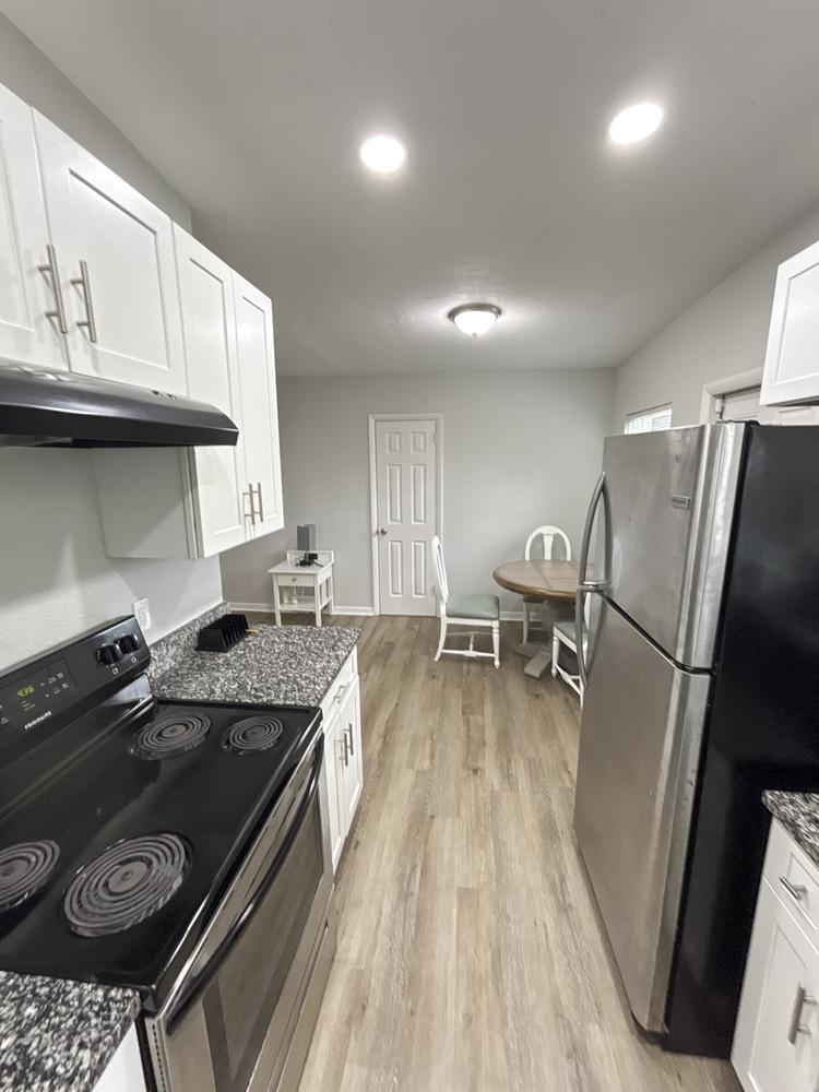 Common spaces including the kitchen