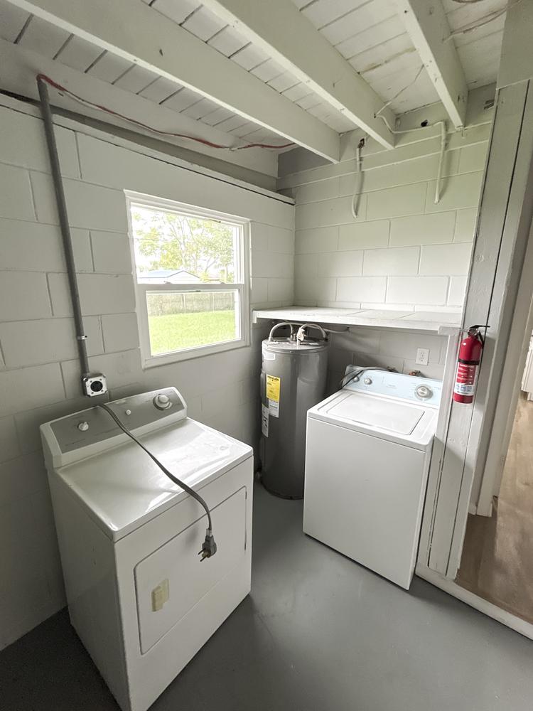 Common spaces including the kitchen