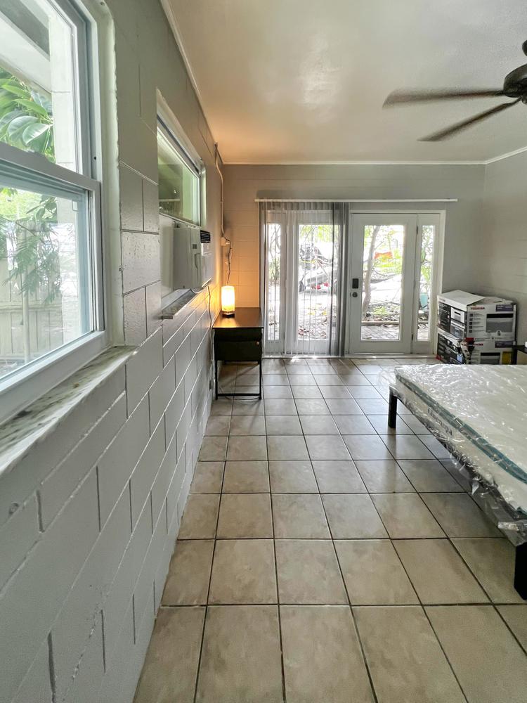 Common spaces including the kitchen