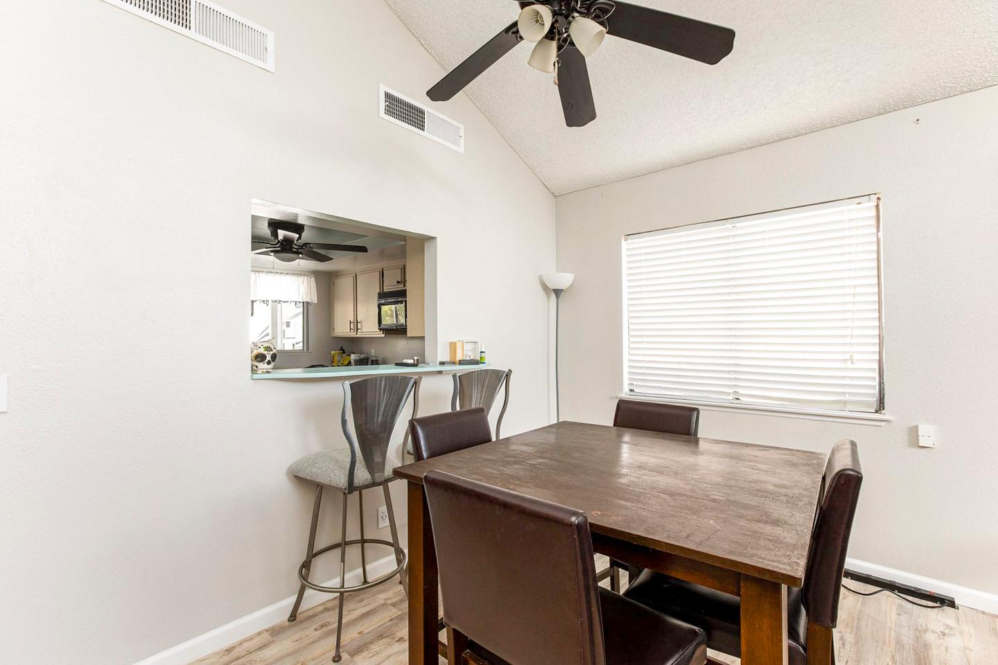 Common spaces including the kitchen