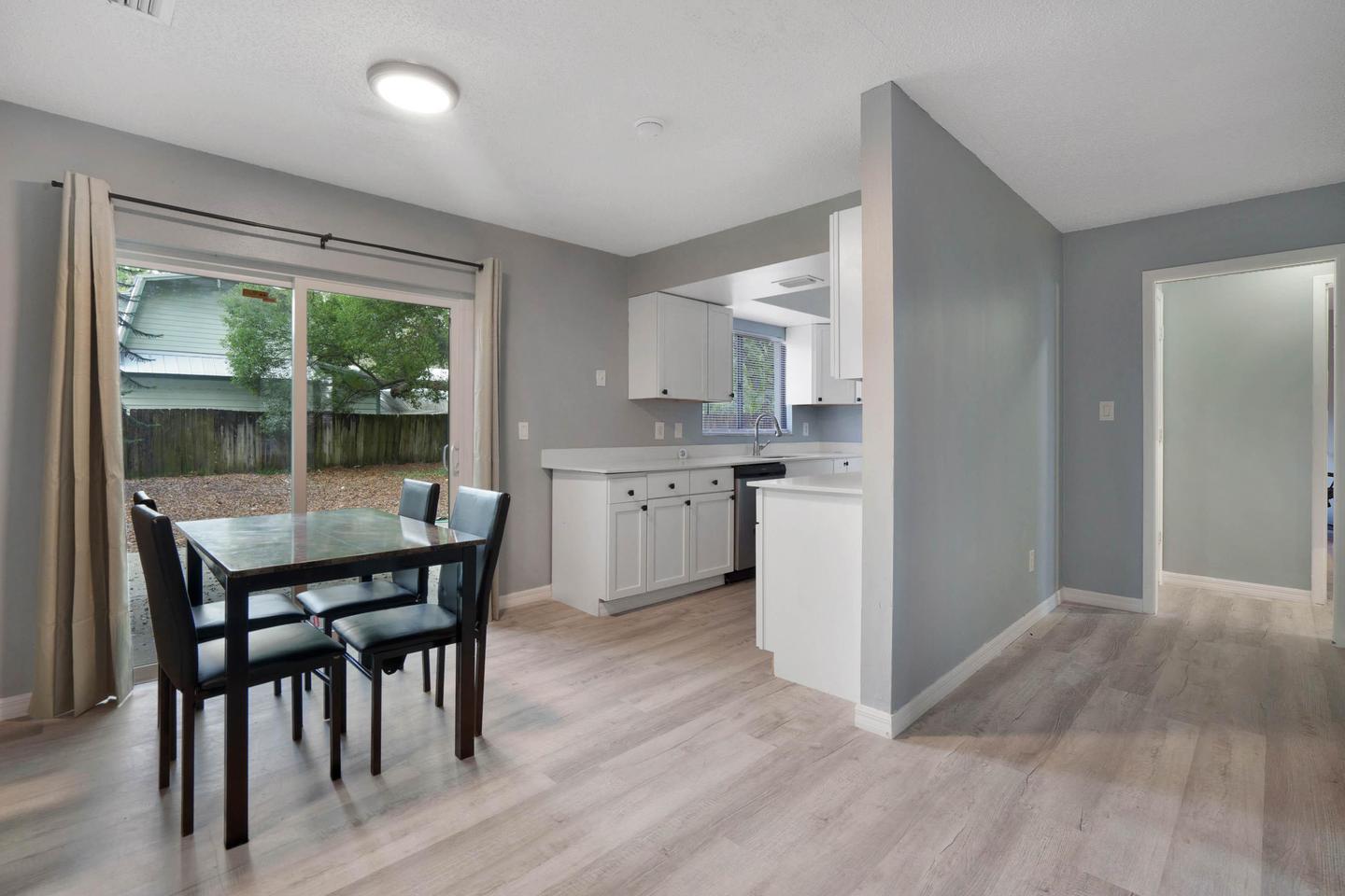 Common spaces including the kitchen