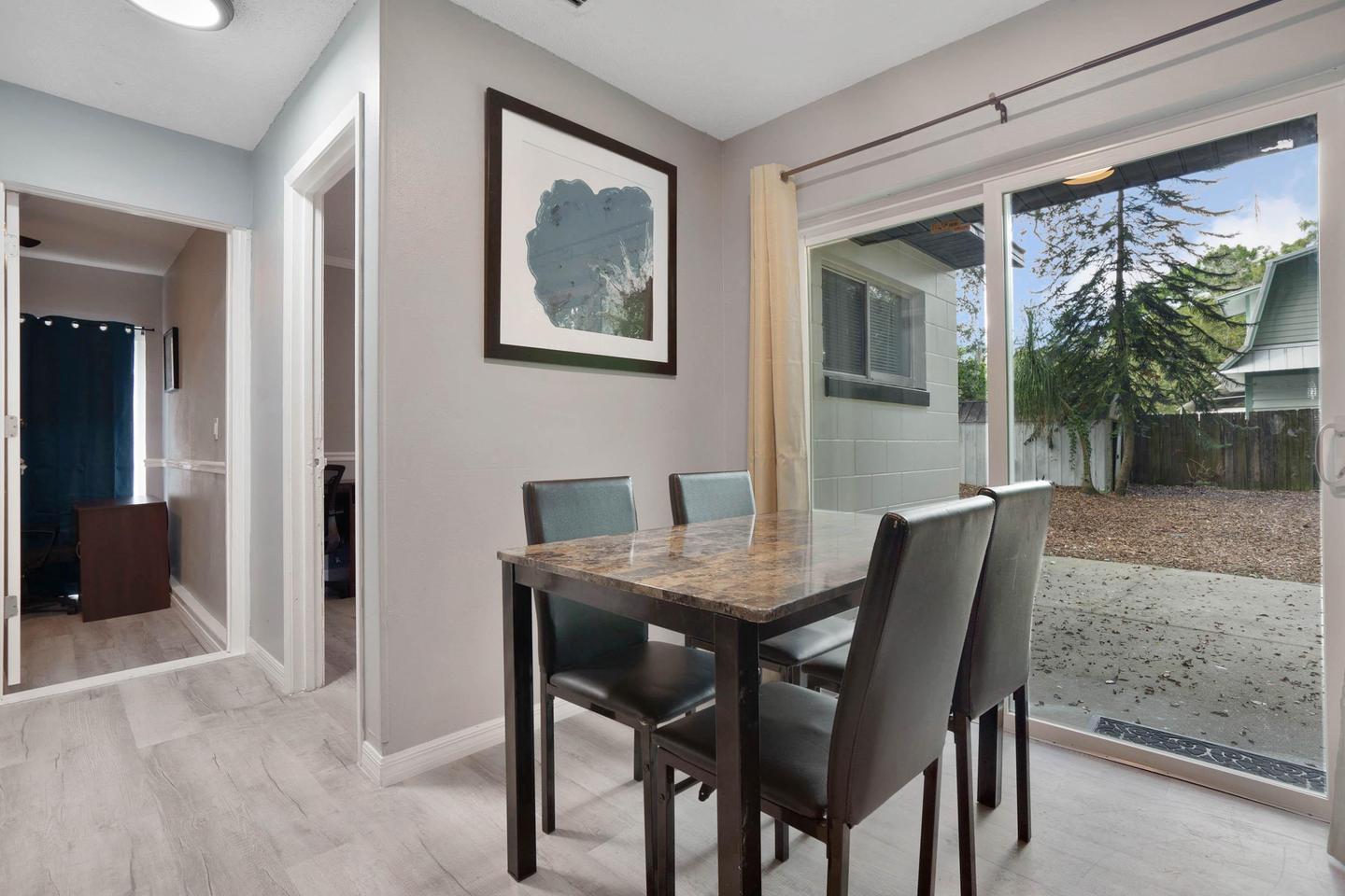 Common spaces including the kitchen