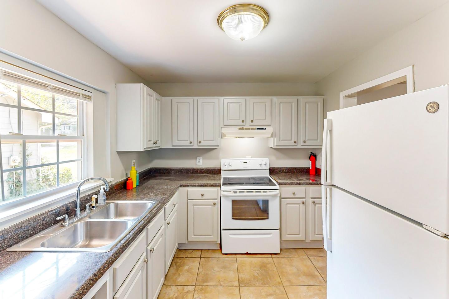 Common spaces including the kitchen