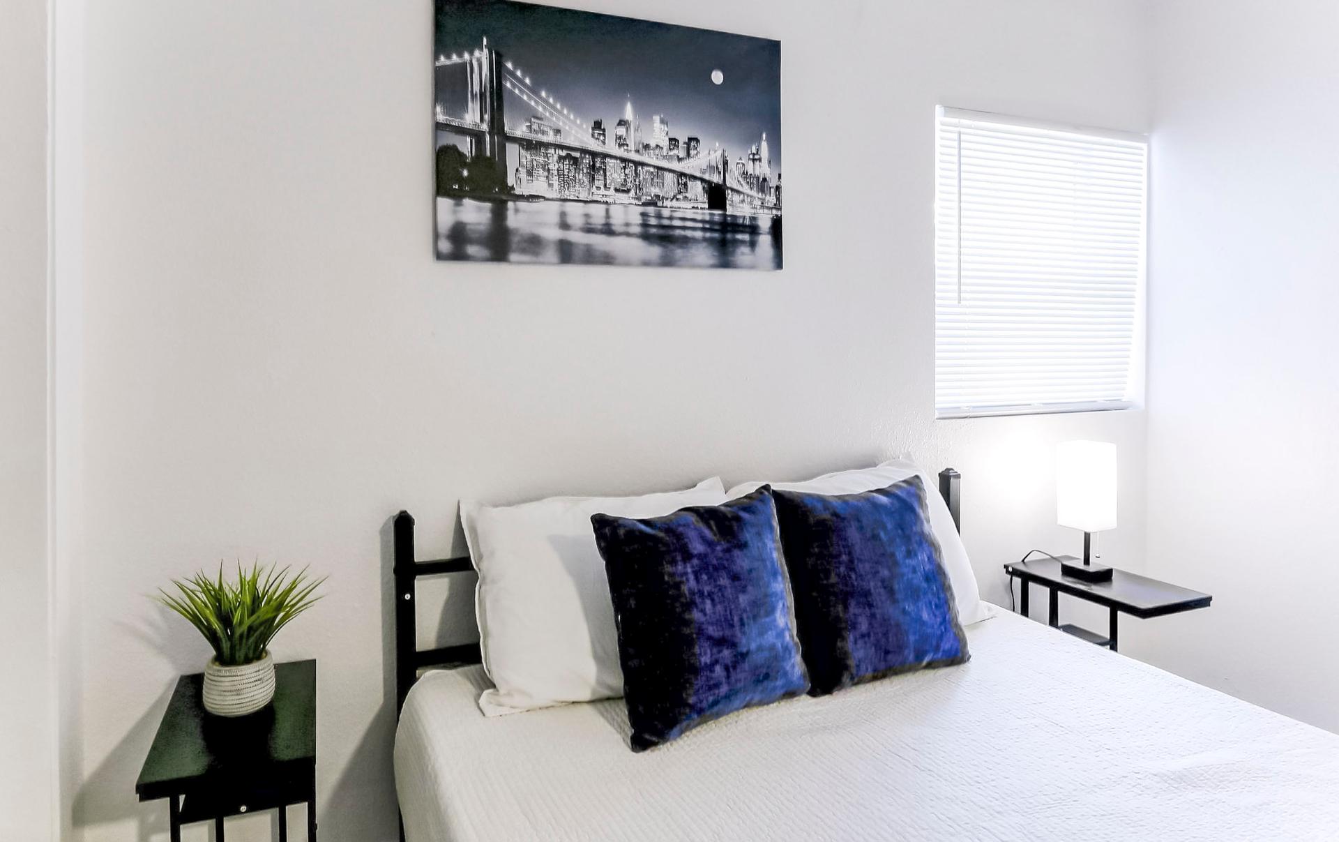 bedroom, detected:bed, window blind