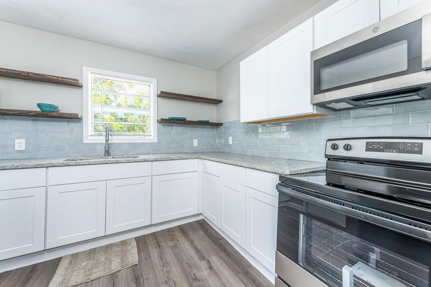 Common spaces including the kitchen
