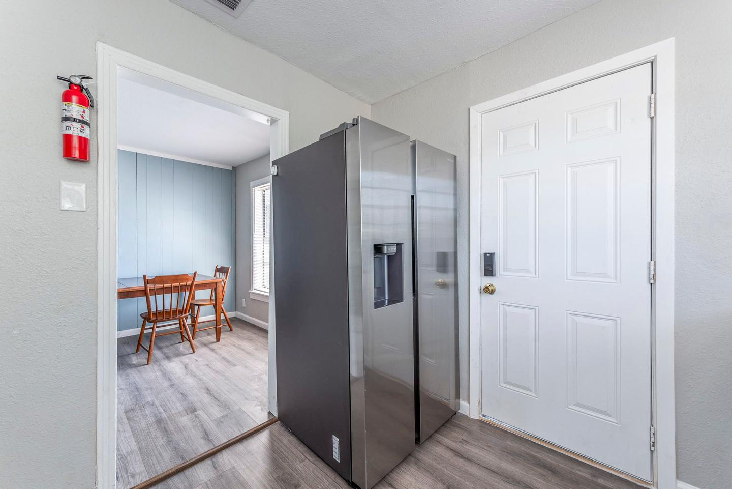 Common spaces including the kitchen