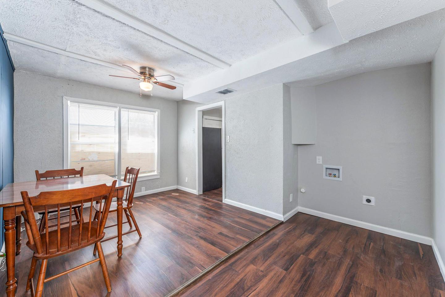 Common spaces including the kitchen